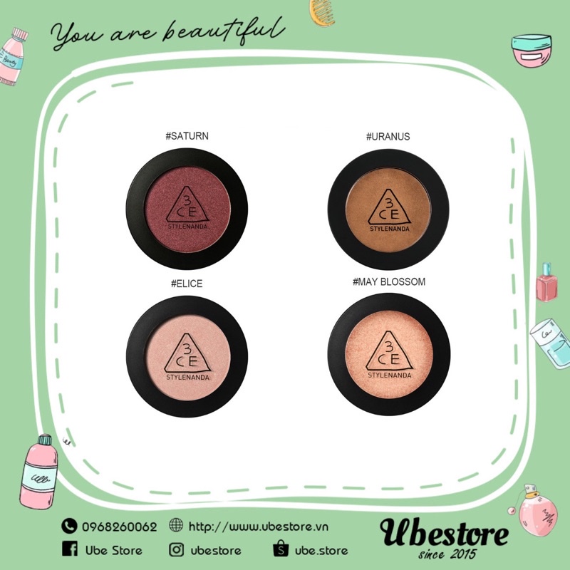 PHẤN MẮT 3CE ONE COLOR SHADOW #SALE_OFF_70%