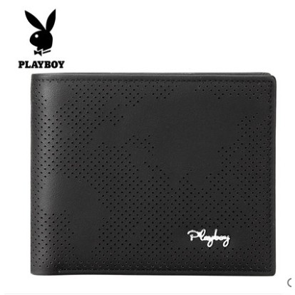 Bóp Ví Da Nam Playboy Cao cấp/ Ví Da bò 100%/ Ví ngang