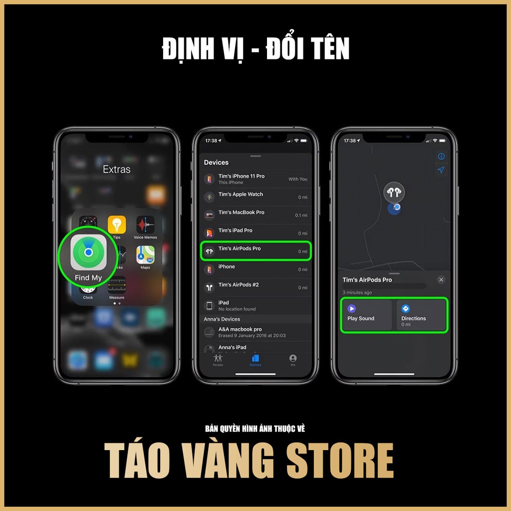 Airpods Pro - Tai nghe Bluetooth Airpods Pro chip Louda 1562a ANC - Bảo hành 3 tháng 1 đổi 1 | BigBuy360 - bigbuy360.vn