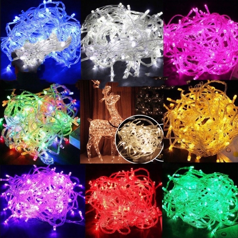 Đèn led trang trí màu dương ,hồng ,lá ,tím,trắng không chớp 8m