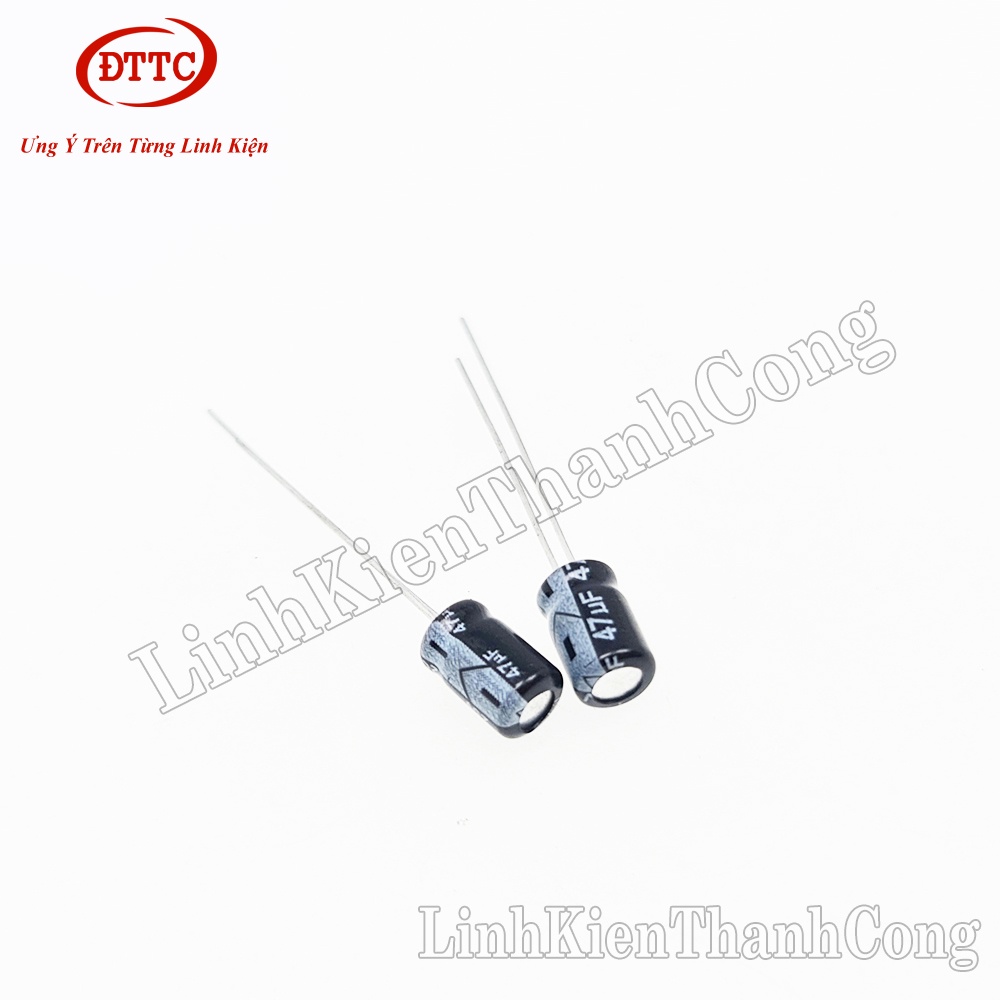 Combo 5 Chiếc Tụ Hóa 47uF 25V (5x11mm)