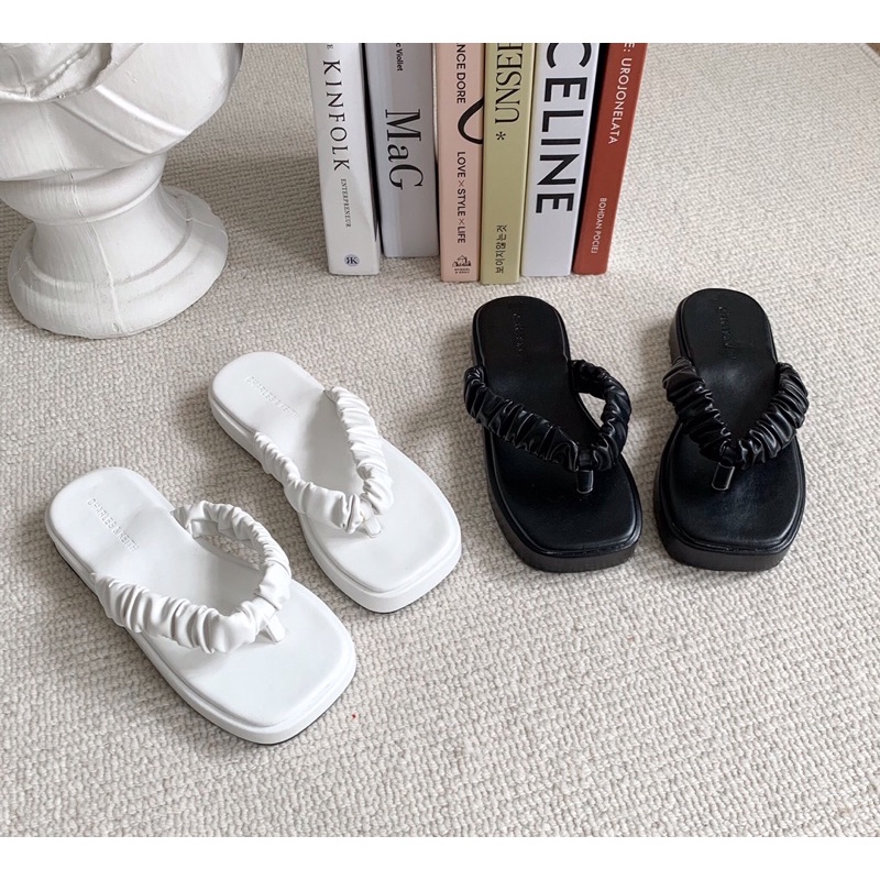 Sorami.Shoes | Dép kẹp xỏ ngón đế mút quai nhún phong cách Hàn Quốc thời trang, giá rẻ