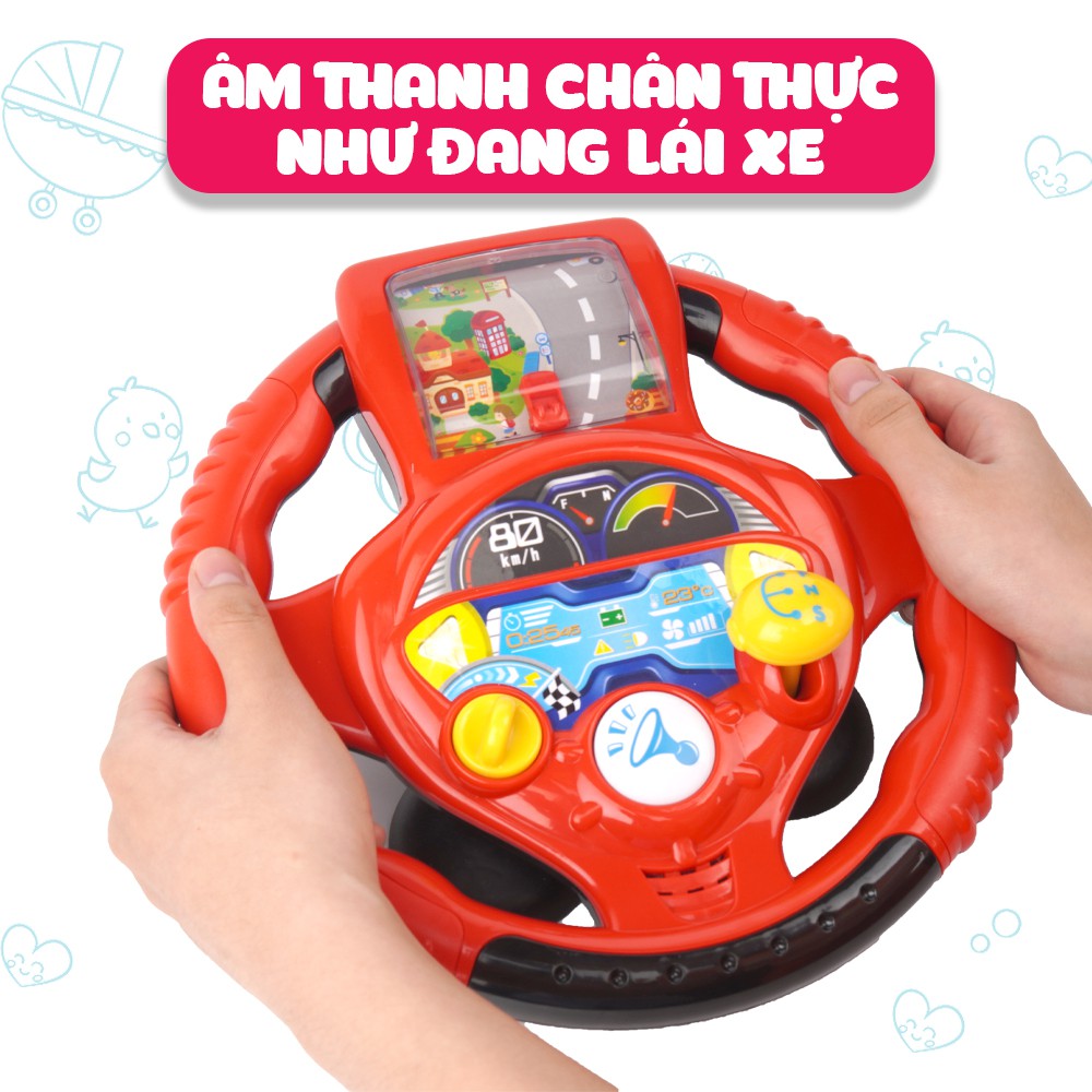 Vô lăng chơi game điện tử vui nhộn Winfun 1080 - đồ chơi mô phỏng sinh động cho bé phát triển các giác quan