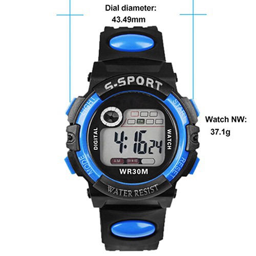 Đồng hồ Unisex LED điện tử dây đeo nhựa thể thao | BigBuy360 - bigbuy360.vn