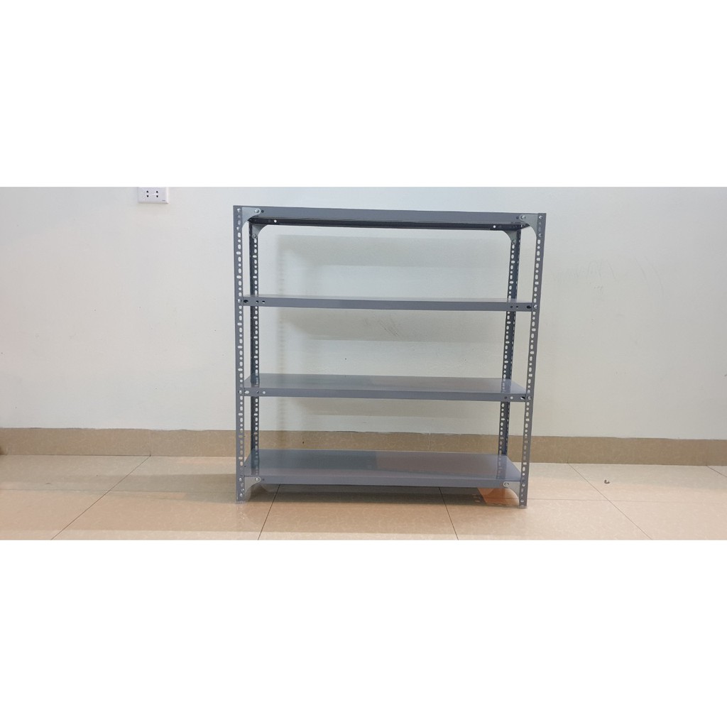 Kệ sắt v lỗ đựng đồ đa năng để giày dép vật dụng trong nhà 4 tầng : dài 1m, rộng 0,3m, cao 1m