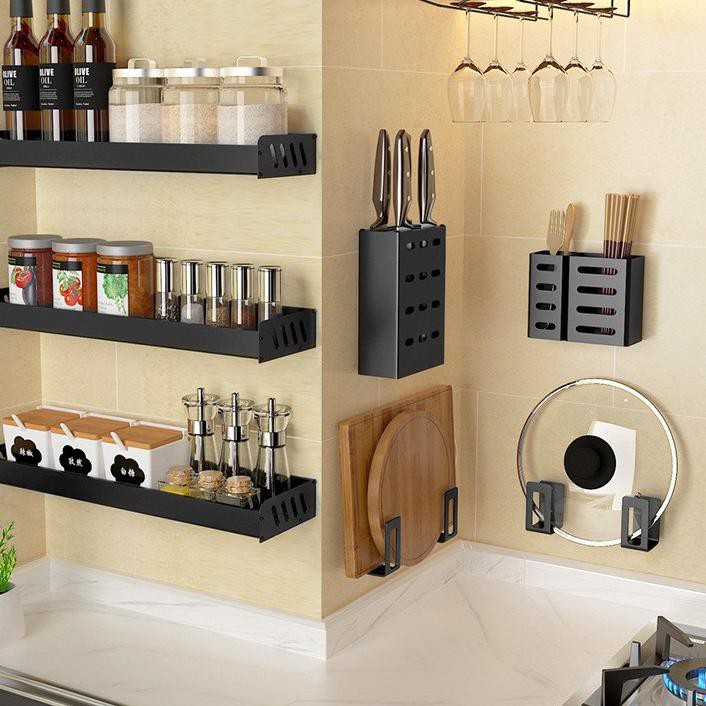 Giá Nhôm Treo Tường Đựng Đồ Dùng Nhà Bếp Tiện Dụng | BigBuy360 - bigbuy360.vn