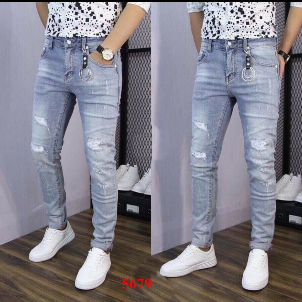 Quần jean nam cao cấp ống túm thể thao CGJ 351