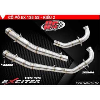 Cổ pô tăng 2 khúc R8 Racing Exciterv135 - 4 số / 5 số_Dochoixemaynhapkhau