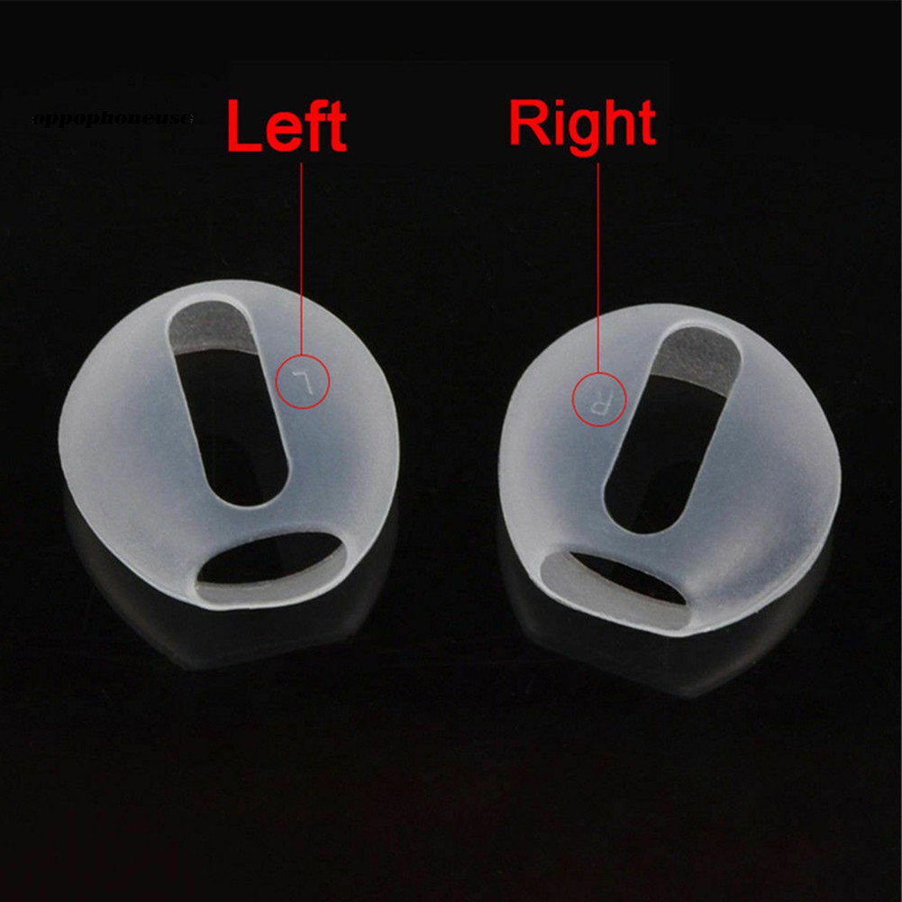 Set 2 cặp nút bọc tai nghe bằng silicon chống trượt thích hợp cho Airpods 1 2