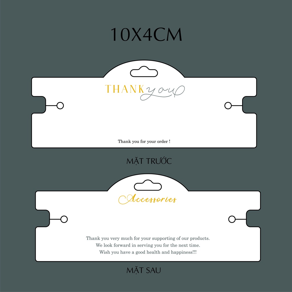 50 Tag treo lắc tay, lắc chân, chocker, vòng tay may mắn, vòng phong thủy, vòng bạc, dây chuyền, bìa cứng