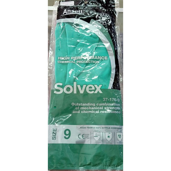 Bao tay  cao su ANSELL SOLVEX 37-176 chống hóa chất, dầu mỡ