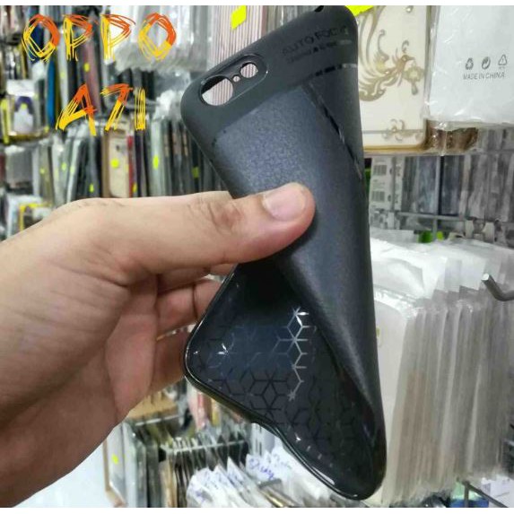 Ốp lưng dẻo giả da Auto Focus Oppo A71