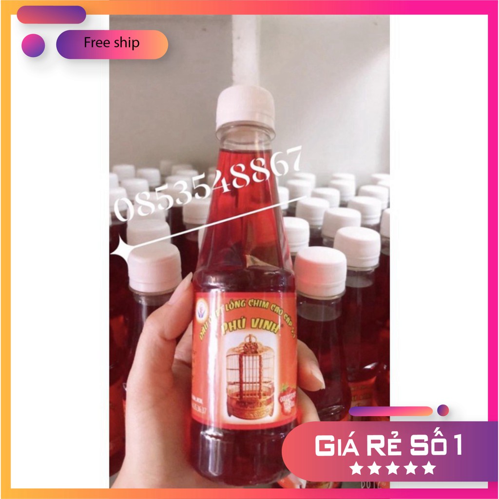 Nhớt Dầu Quét Lồng Chim Phú Vinh 250Ml - Nhớt Cao Cấp