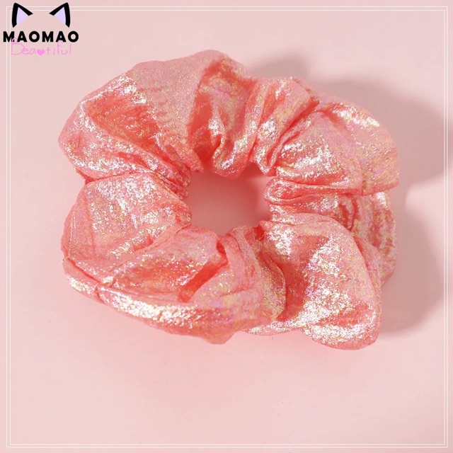 Cột tóc Scrunchies - Ánh nhũ trơn