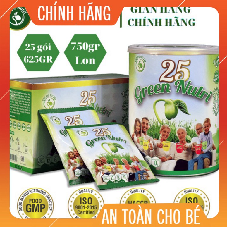 [Chính Hãng] Combo Lon & Hộp Sữa hạt ngũ cốc 25 Green Nutri