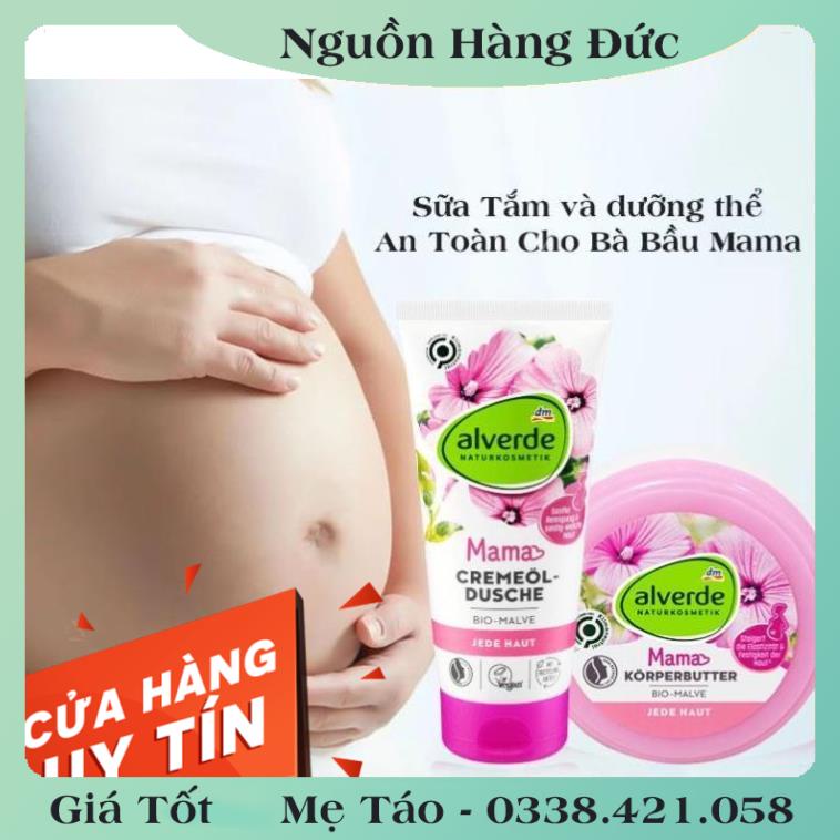 [auth] Sữa tắm và dưỡng thể Alverde Mama cho bà bầu và sau sinh của Đức [Hot]