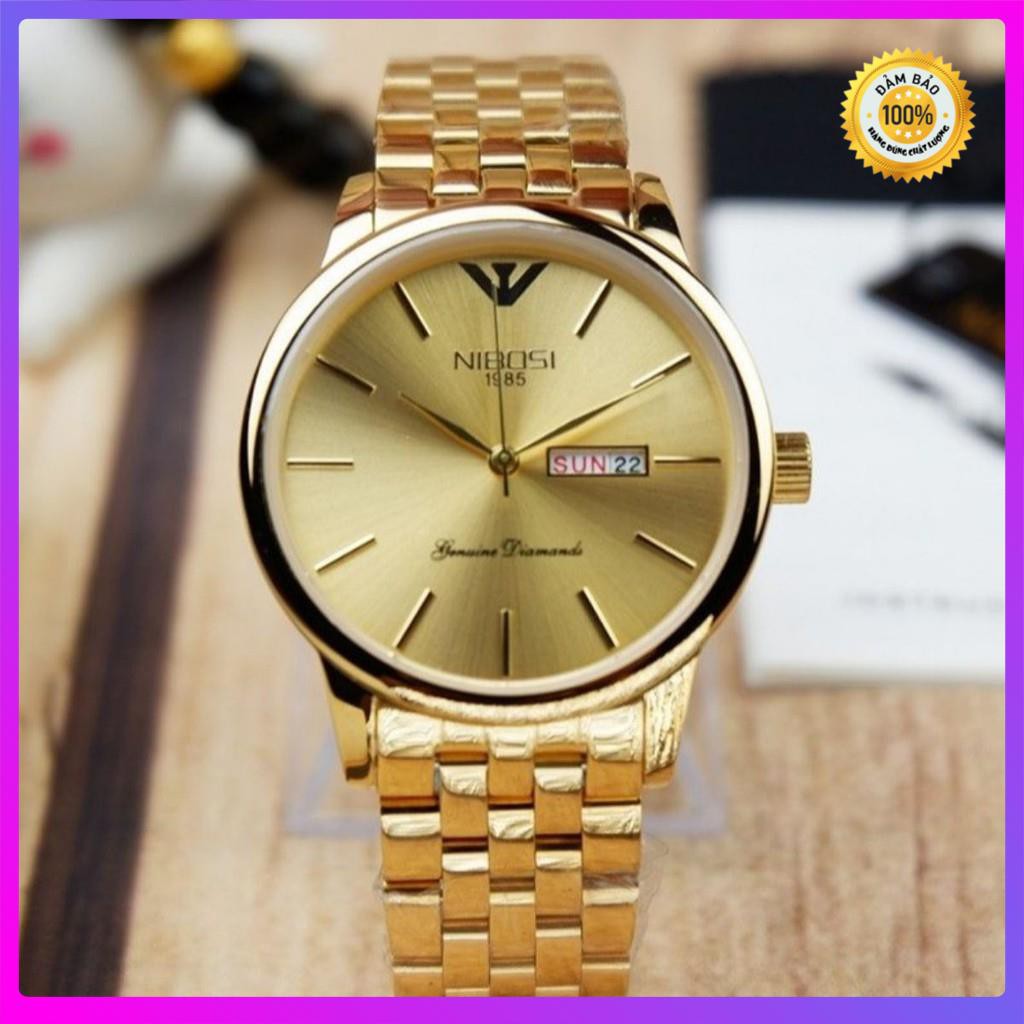 ĐỒNG HỒ NAM NIBOSI SANG TRỌNG DÂY VỎ INOX NGUYÊN KHỐI HÀNG HÃNG FULL BOX [ ĐỒNG HỒ NAM ] | BigBuy360 - bigbuy360.vn