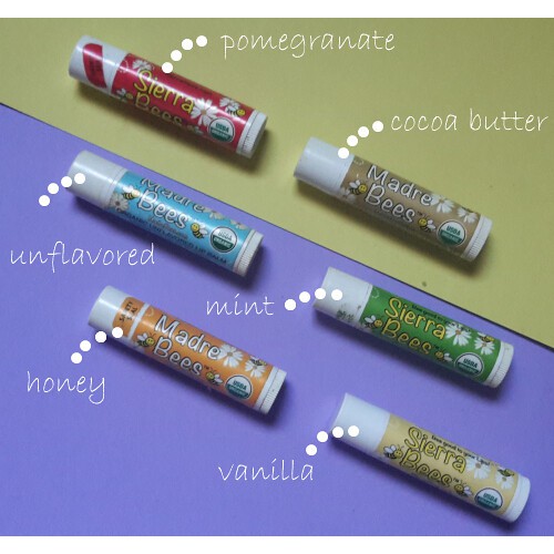 [Sierra Bees] Son dưỡng môi hữu cơ không màu cho bé