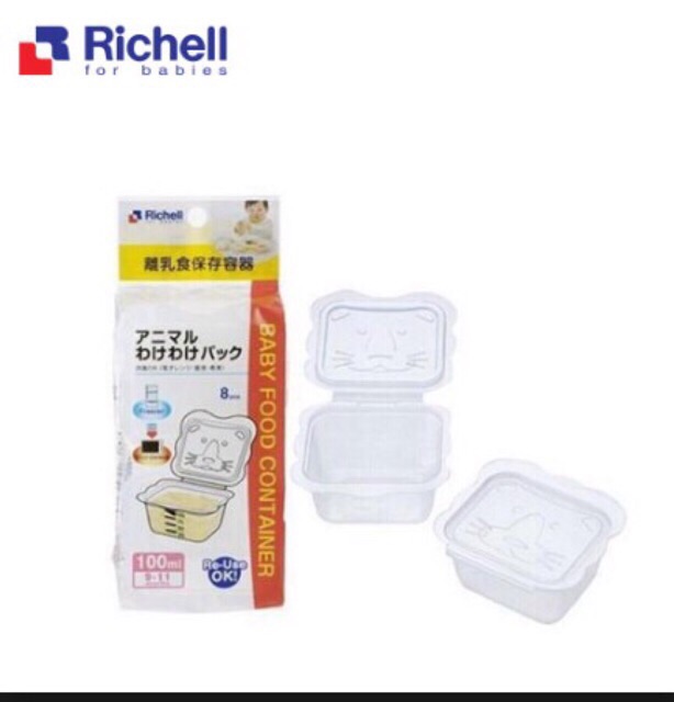 Bộ chia thức ăn Richell 50-100-150ml