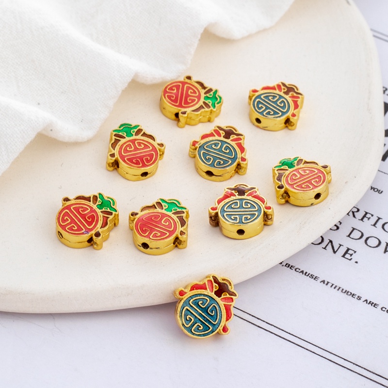 Phụ Kiện Làm Trang Sức Vòng Tay/Dây Chuyền Thủ Công Bằng Đồng 18k Nhiều Màu Sắc diy