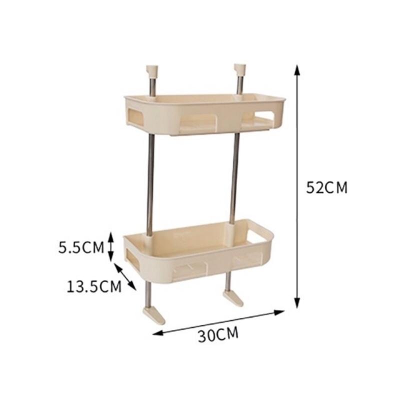 Kệ Giá Nhựa Dán Treo Gắn Tường Để Đựng Đồ Xà Phòng Mỹ Phẩm Phòng Nhà Tắm Vệ Sinh Bếp Toilet Thông Minh Đa Năng 2 3 Tầng