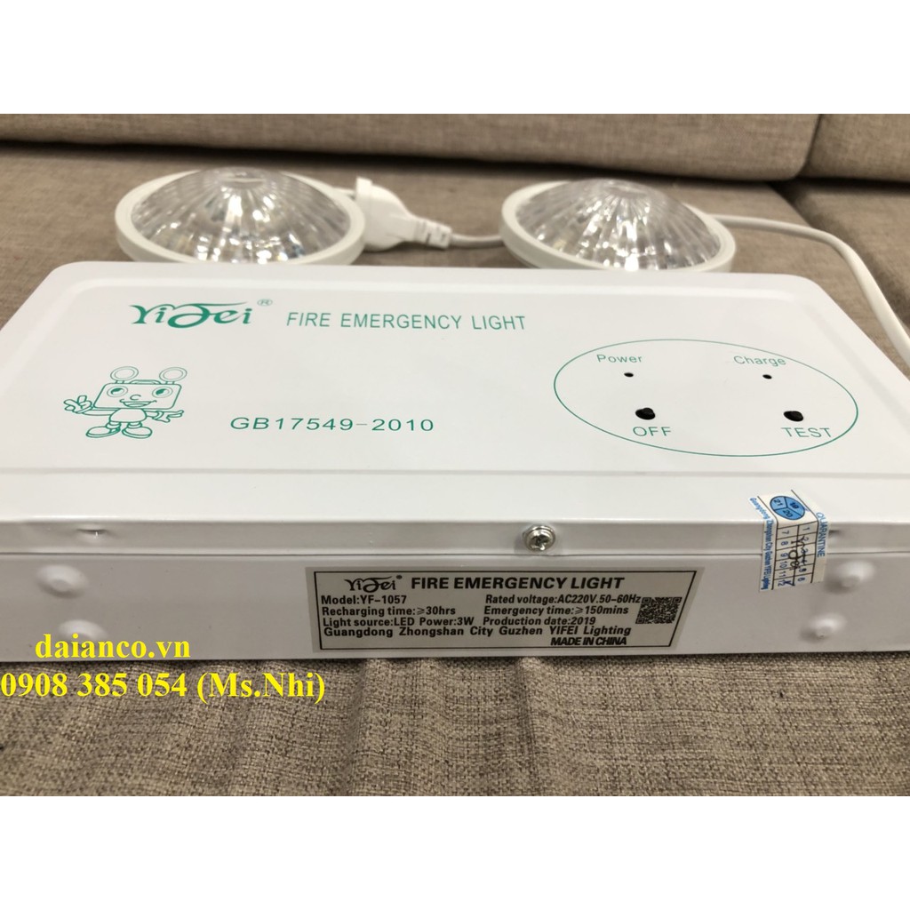 Đèn Chiếu Sáng Sự Cố YF - 1057- Hình thật