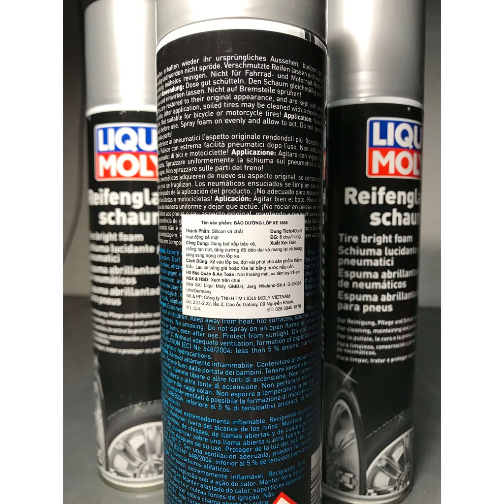 Vệ Sinh Bảo Dưỡng Lốp Xe LIQUI MOLY 400ml