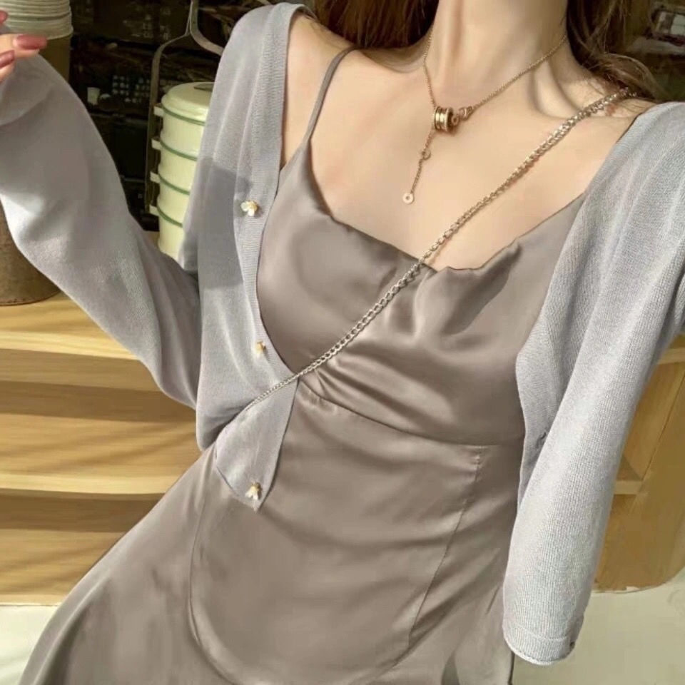 Áo Khoác cardigan Dệt Kim Tay Dài Chống Nắng Cho Nữ JL-CX-29