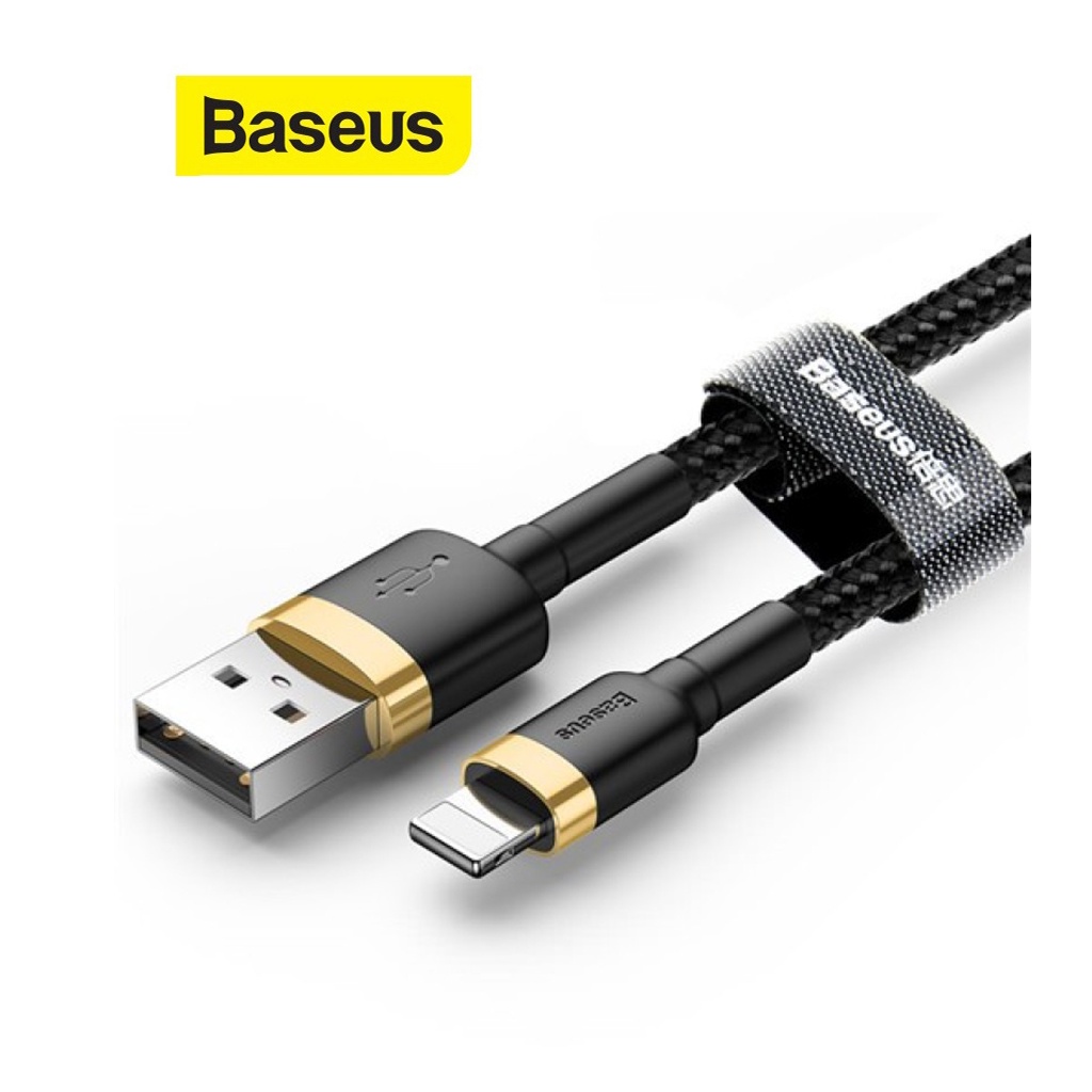 Cáp sạc 2.4A Baseus Cafule dây dù siêu bền truyền dữ liệu nhanh chóng ổn định dài 100CM cho 11/12/13