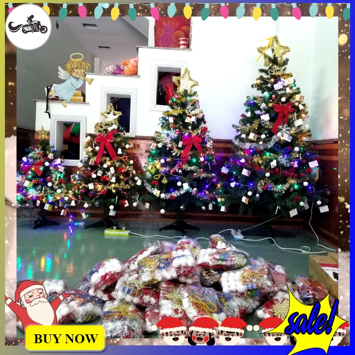 Cây thông noel 90cm, 1m2, 1m5, 1m8 nhiều kích thước thích hợp trang trí cửa hàng, phòng khách, phòng ngủ phòng bếp....