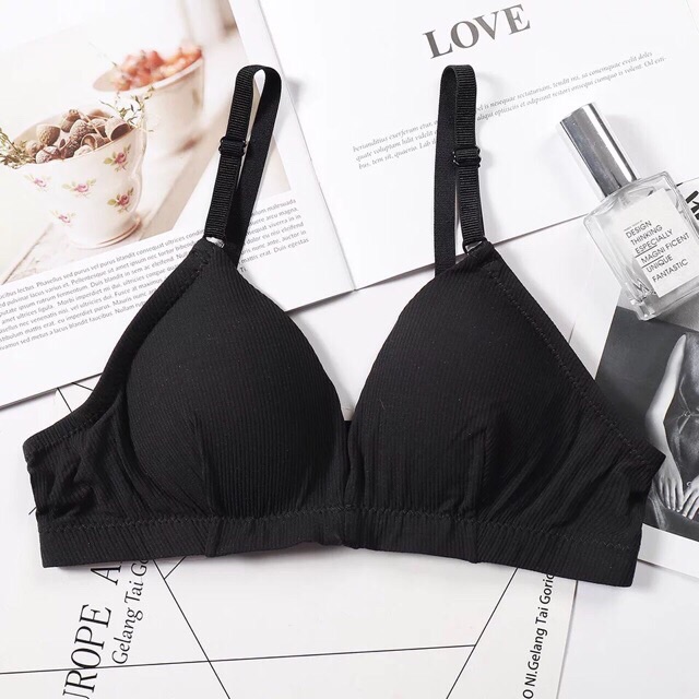 Áo lót Bra bralette cotton gân 901💎mẫu mới nhất 2019💎 | BigBuy360 - bigbuy360.vn