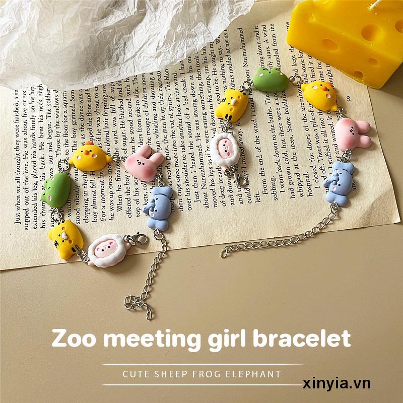 Vòng Đeo Tay Chất Liệu Mềm Mại Phong Cách Nhật Hàn Xinh Xắn Cho Nữ