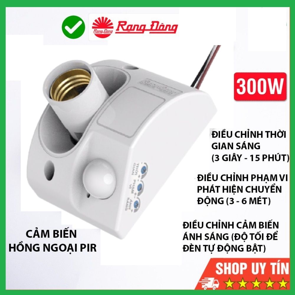 Đui Đèn Cảm Ứng Rạng Đông, Đui Đèn Thông Minh cảm biến hồng ngoại - BH 3 tháng