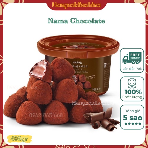 Nama socola 408g - Socola tươi, nama chocolate xô 80 viên!