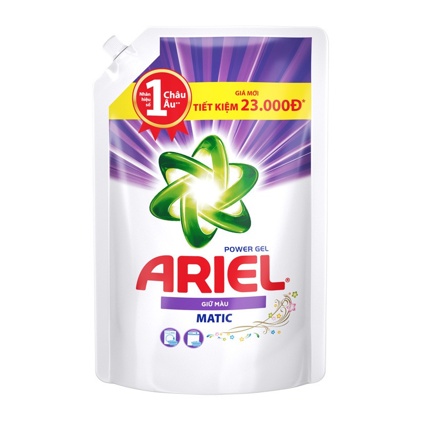 Nước giặt Ariel dạng túi 2,15kg (3 loại)