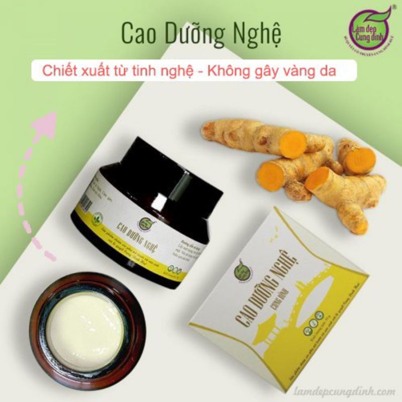 Cao dưỡng nghệ 50gr / Mặt nạ Nghệ ủ trắng mặt Cung Đình 100gr - trắng hồng , mịn màng, giảm thâm nám - Bảo nhiên
