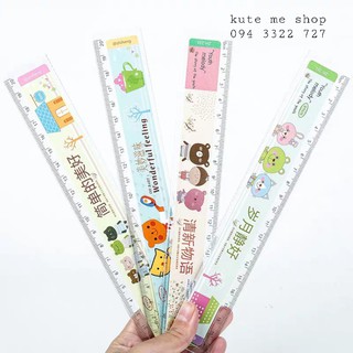 Thước nhựa vườn thú 20cm