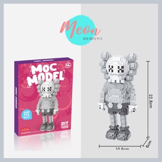 Miniblock xếp hình Kaws xám - Lego kaws xám size XL