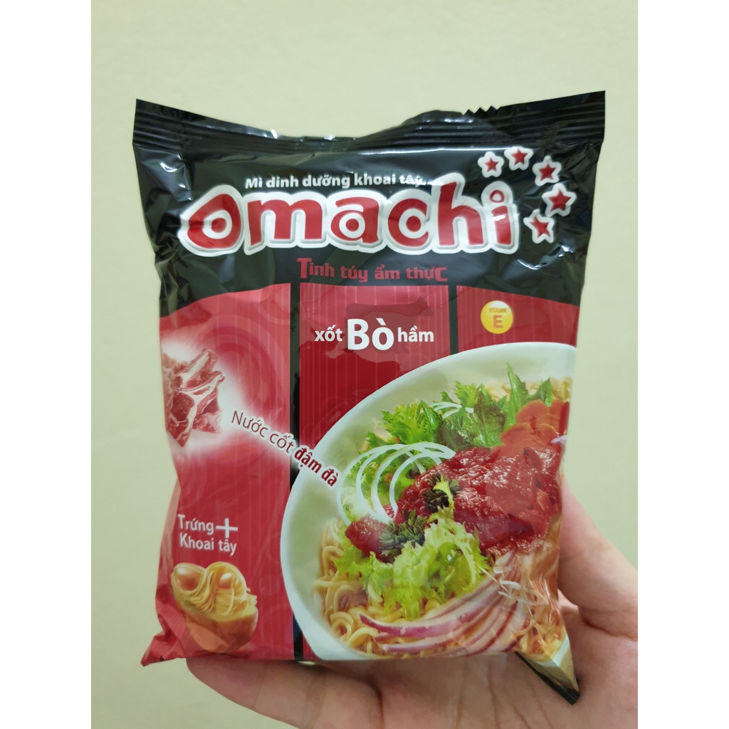 Mì khoai tây Omachi vị Sườn/Bò 80g