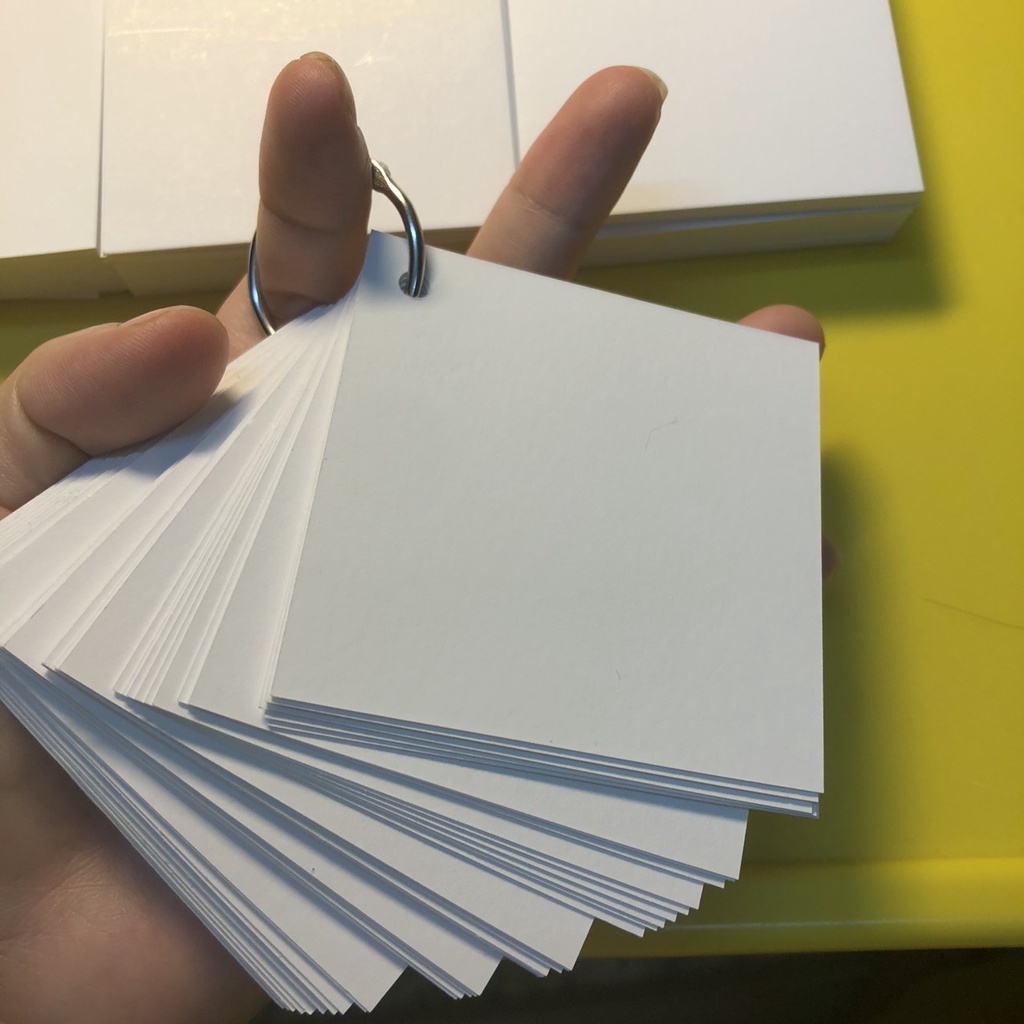 Thẻ flashcard trắng, combo thẻ flashcard học từ vựng