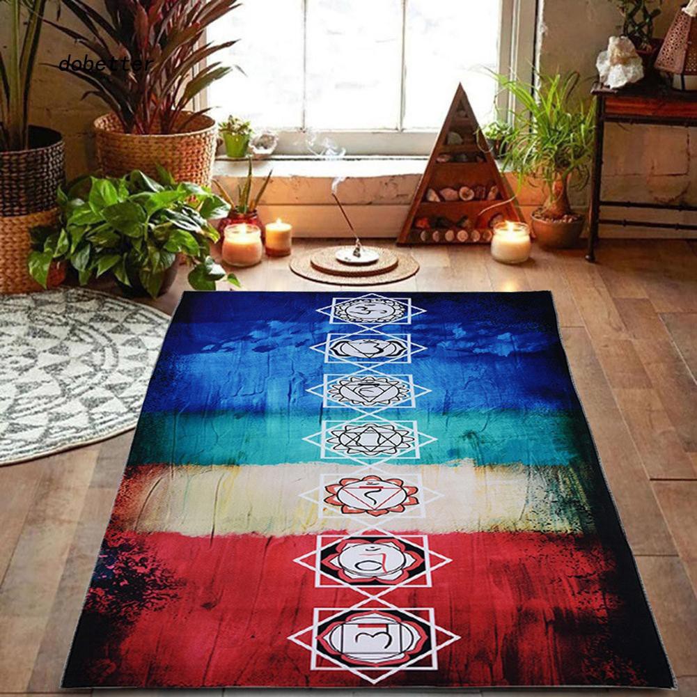 Thảm tập yoga màu sắc cầu vồng xinh xắn