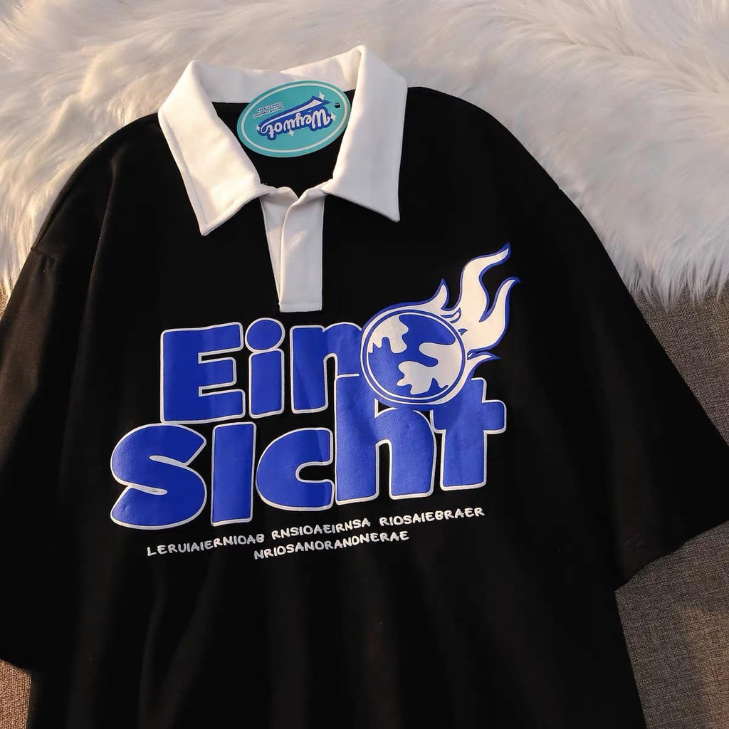 Áo thun có cổ dáng rộng unisex_ ein