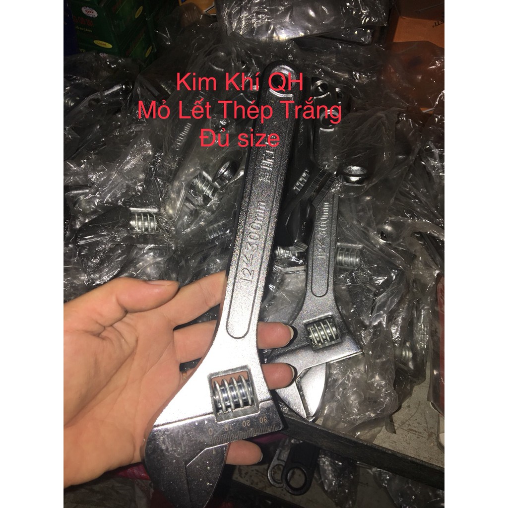 Mỏ lết thép trắng  6- 8-10 inch