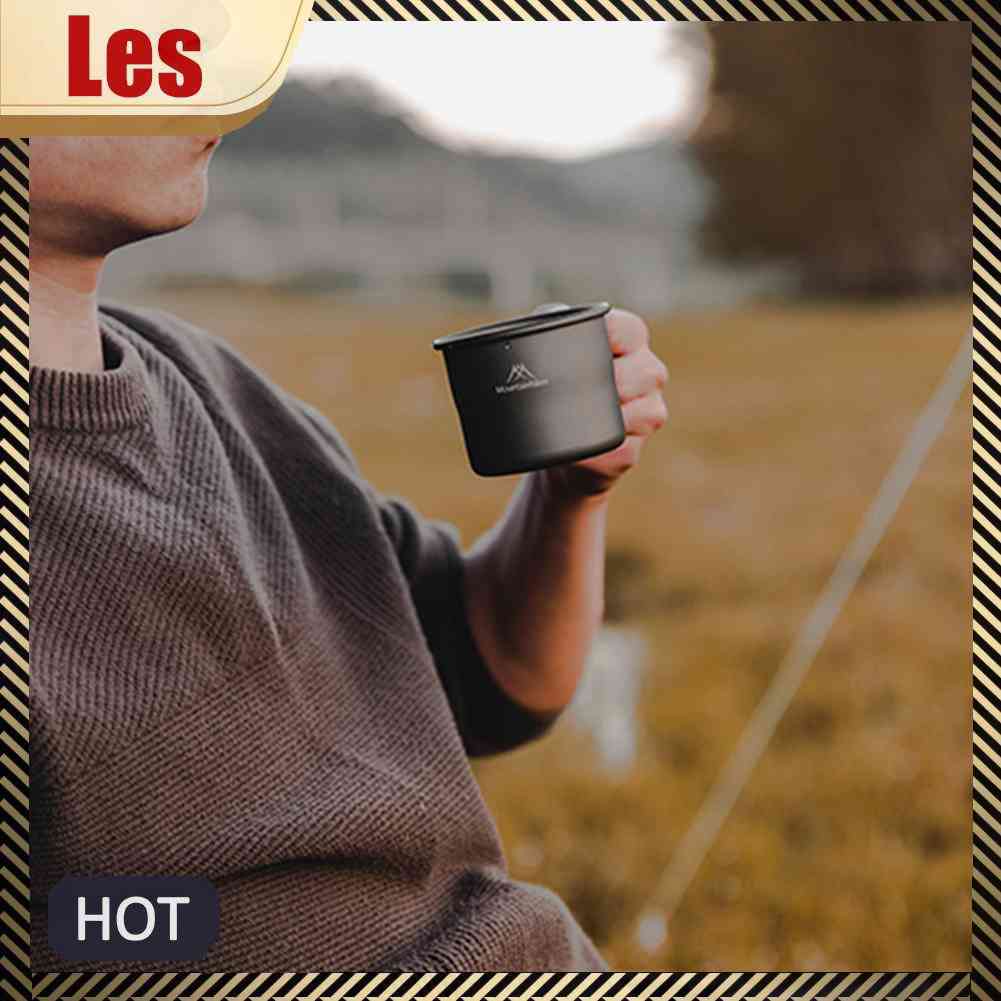 Cốc Uống Nước Cắm Trại Có Tay Cầm Có Thể Gấp Gọn Tiện Dụng