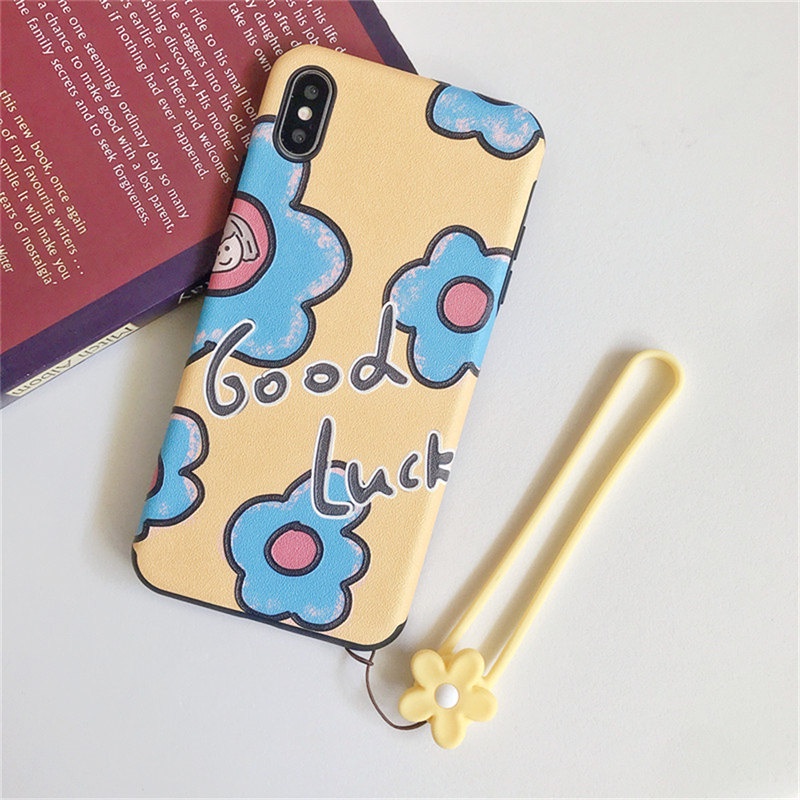 Dây Đeo Điện Thoại / Thẻ ID Bằng Silicon Dẻo Họa Tiết Hoạt Hình Dễ Thương Giá Đỡ