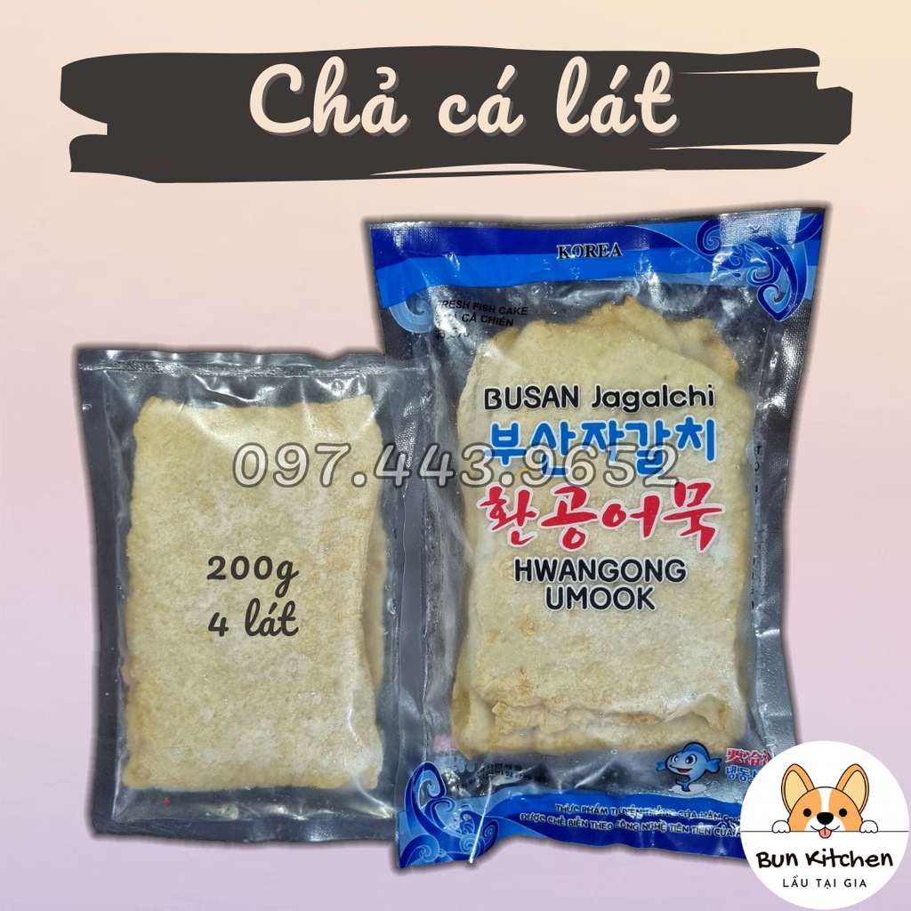 Chả cá lát, chả cá que Hàn Quốc dai ngon ko nát