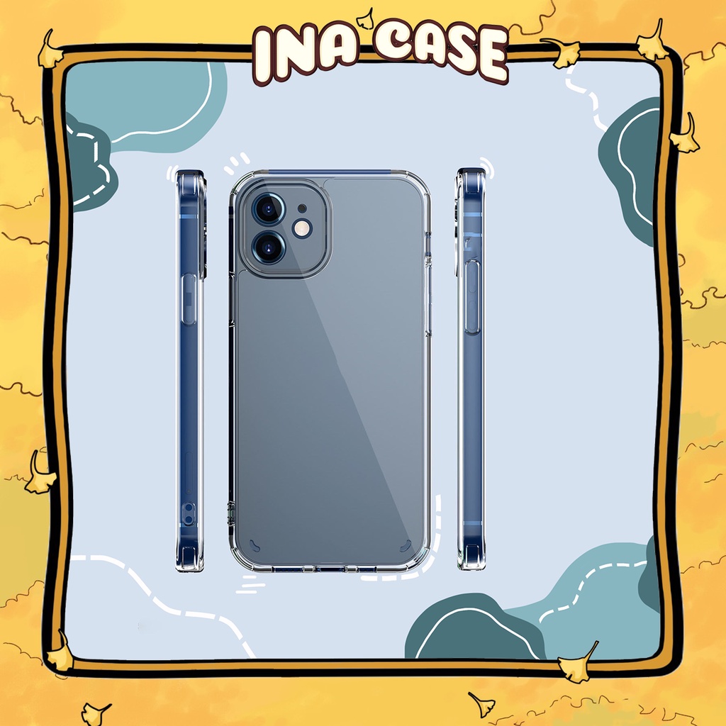 Ốp lưng iphone cạnh vuông Chống Sốc bảo vệ camera kèm hộp 12Promax/12Pro/12/11ProMax/11/Xsmax/X/Xs - Ina Case