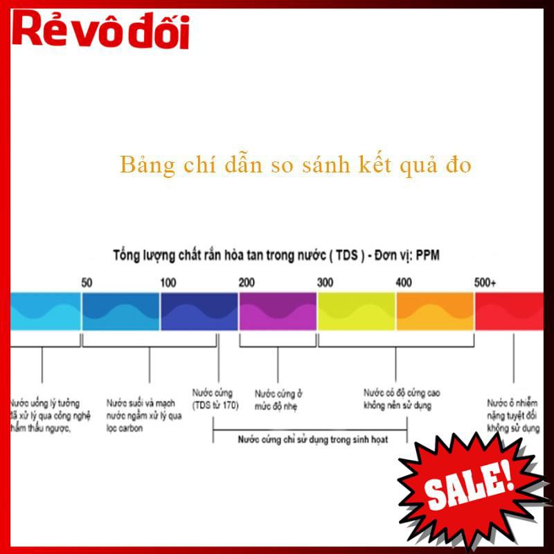[HC MART SG] Bút TDS thử nước sạch, máy kiểm tra chất lượng nước, bảo hành uy tín 1 đổi 1