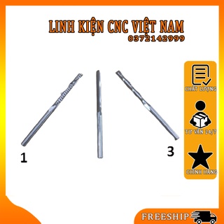 Mũi CNC phá - cắt - lọng gỗ 4mm lưỡi dài 32mm