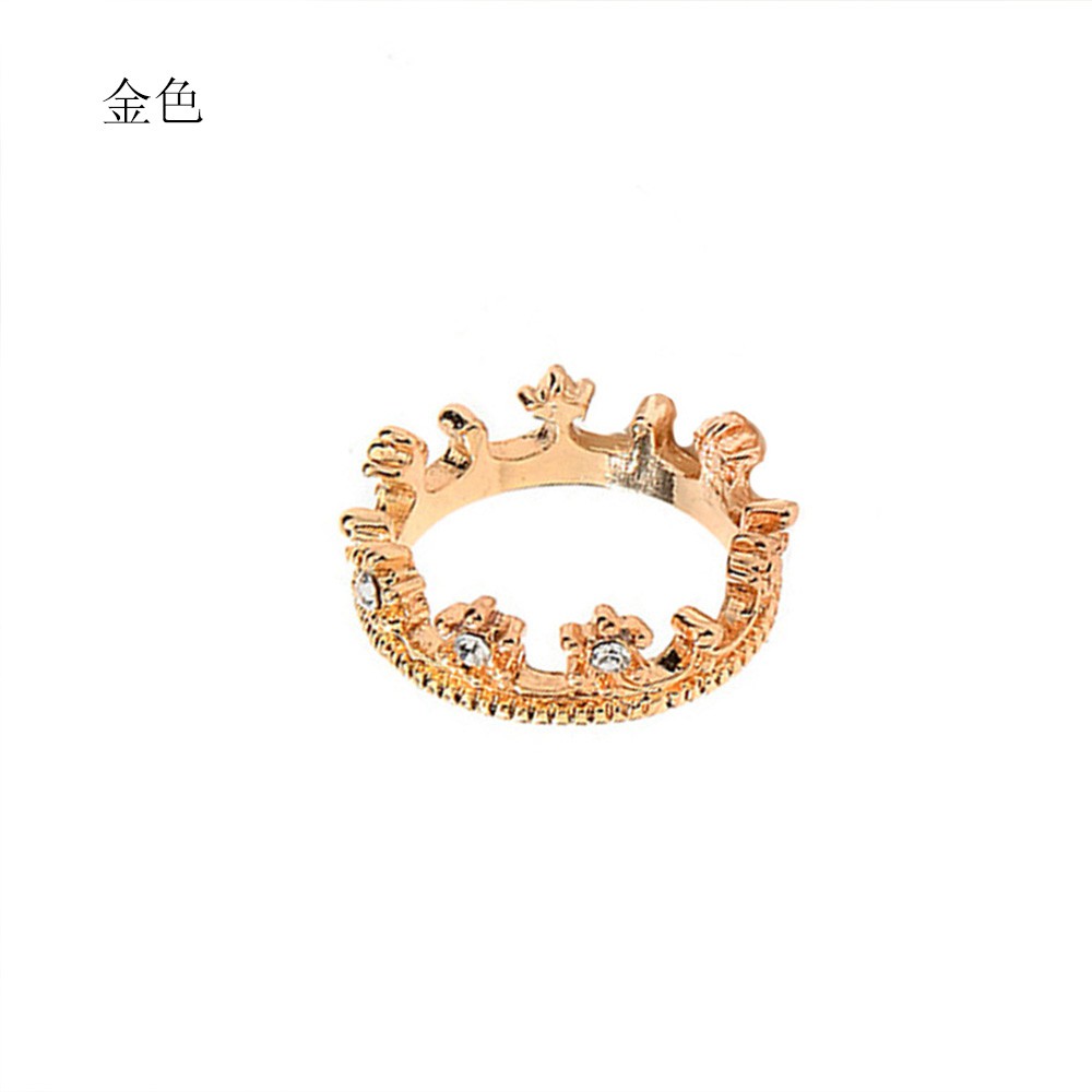 Nhẫn phối hình vương miện nhỏ sáng tạo thời trang cho nữ
